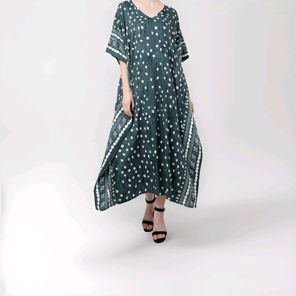 XL Miss Lavish‎ London Kaftans Kimono Dress Caftans 162-soothing Green
